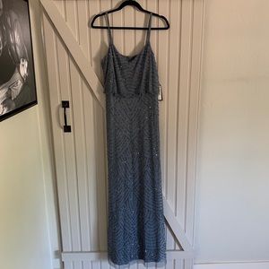 Art Deco Blouson Beaded Gown by Adrianna Papell